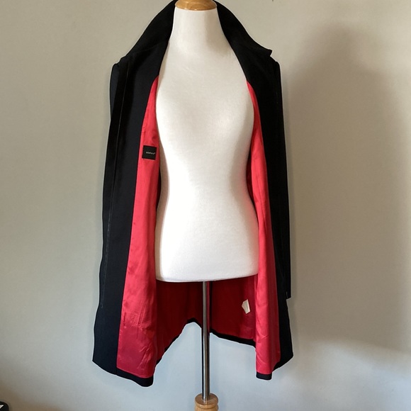 Slates Janet Howard Black Lightweight Overcoat Trench Size Small - Picture 9 of 11